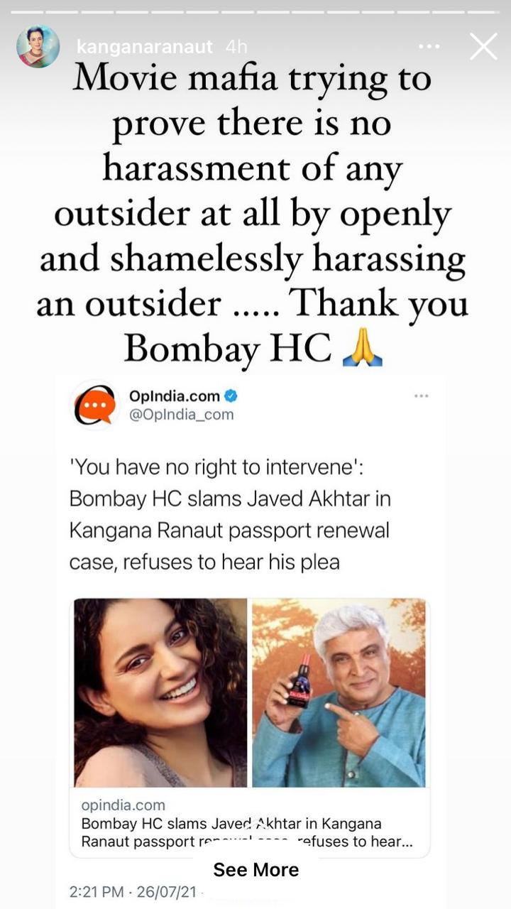 Kangana Ranaut finally receives breakthrough in her passport renewal through Bombay HC