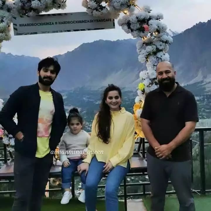 Aiman, Muneeb treat fans with stunning pictures from family vacation in northern Pakistan