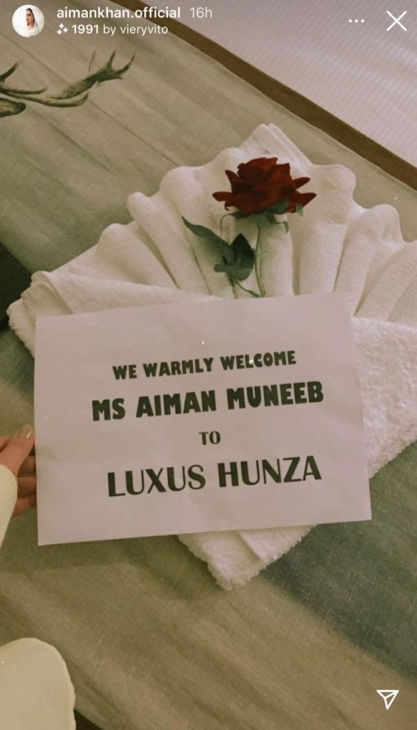 Aiman, Muneeb treat fans with stunning pictures from family vacation in northern Pakistan