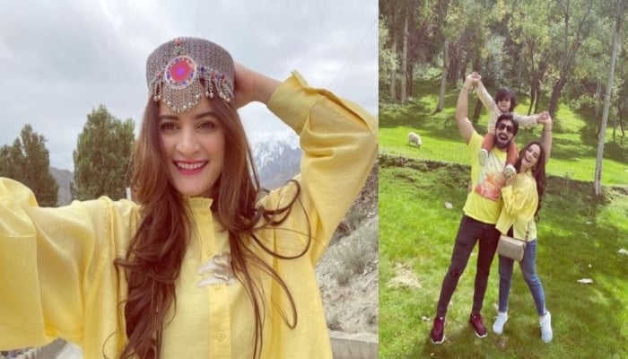 Aiman, Muneeb treat fans with stunning pictures from family vacation in northern Pakistan
