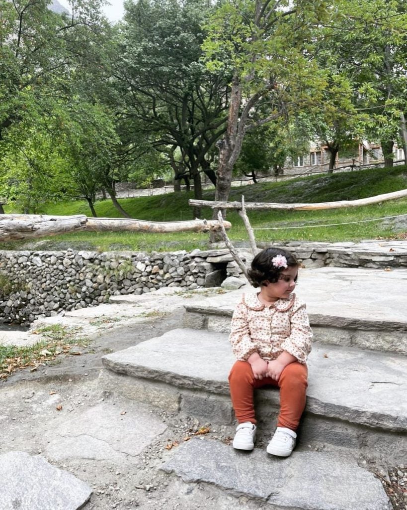 Aiman, Muneeb treat fans with stunning pictures from family vacation in northern Pakistan
