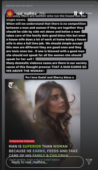 Mathira replies to Sadaf Kanwal’s comments on women in marriages