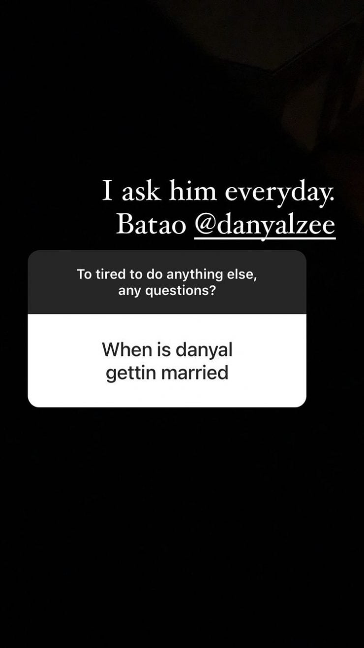 Danyal Zafar opens up on marriage in latest IG Q&A