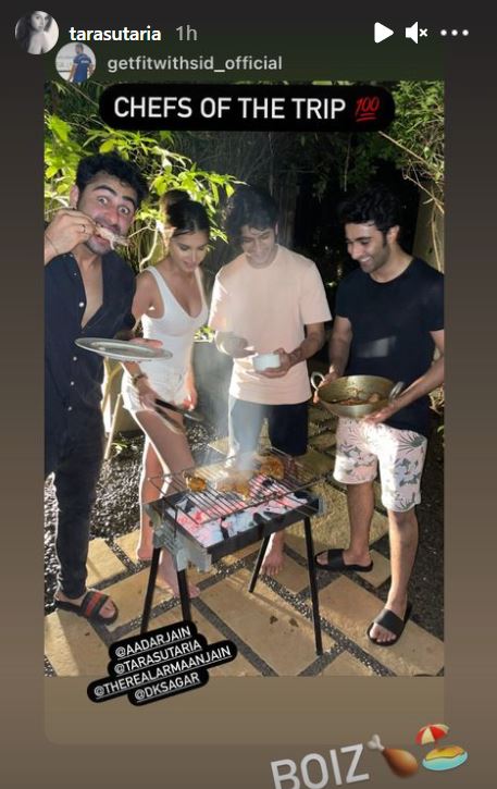 Tara Sutaria, Aadar Jain enjoy birthday celebrations with barbeque 