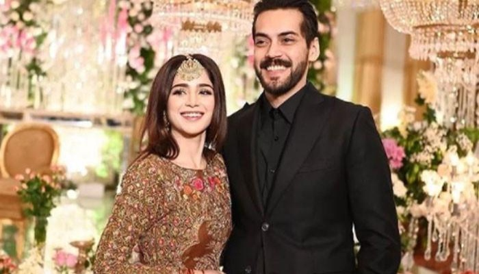 New couple of town! Aima Baig, Shahbaz Shigri pose for singer's family wedding