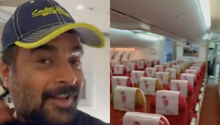 بھارتی اداکار کا مسافر جہاز میں اکیلے سفر