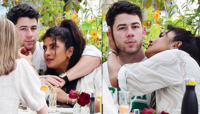 Nick and Priyanka can't keep their hands off each other during lunch date in London