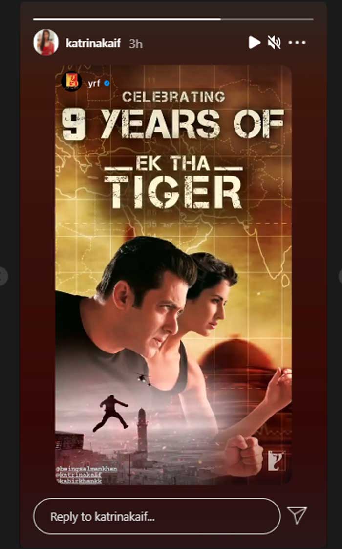 Katrina Kaif celebrates 9 years of ‘Ek Tha Tiger’ release