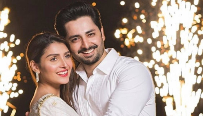 Ayeza Khan, Danish Taimoor leave fans in awe with stunning wedding anniversary bash