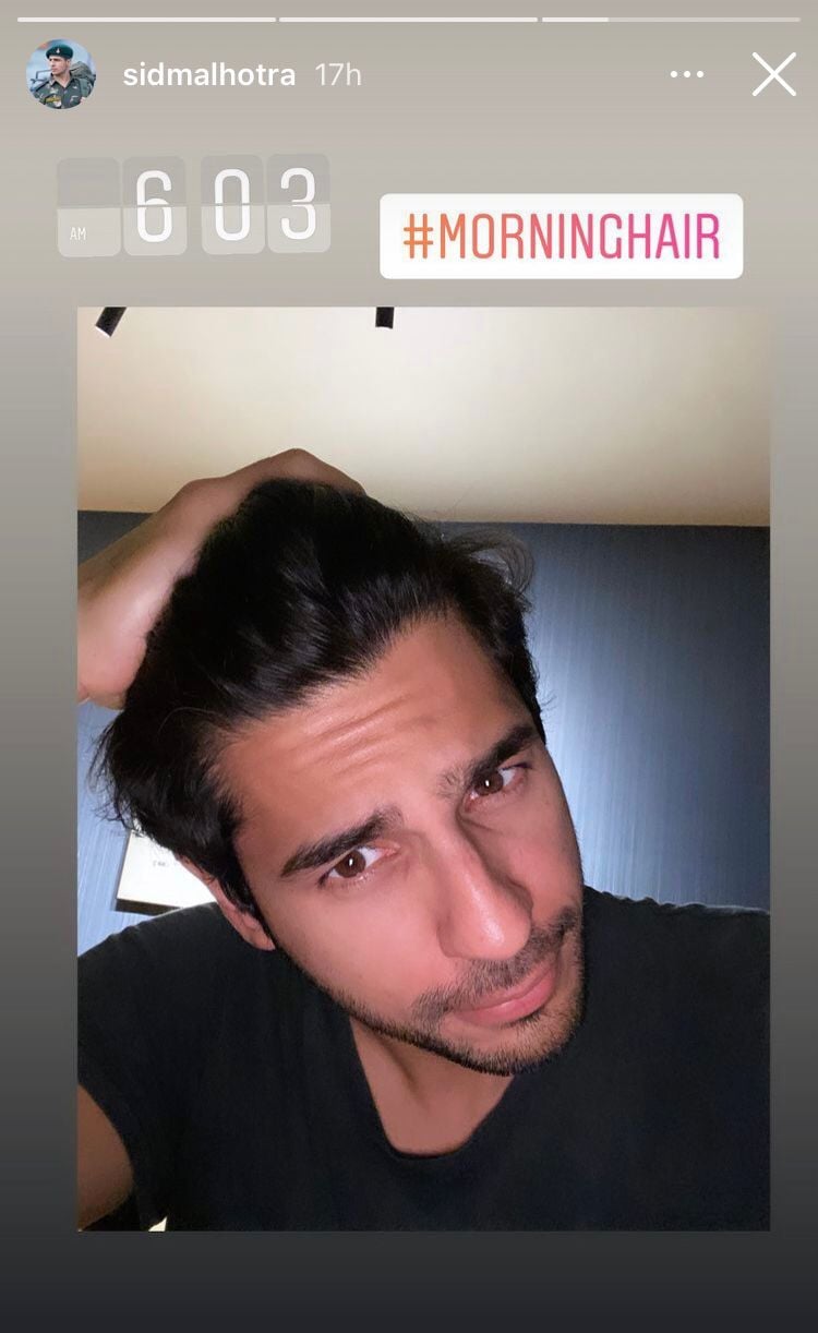 Sidharth Malhotra shares early morning routine before heading out to work
