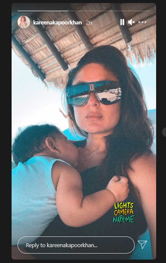 Kareena Kapoor Khan shares a glimpse of baby Jeh's naptime from Maldives vacay