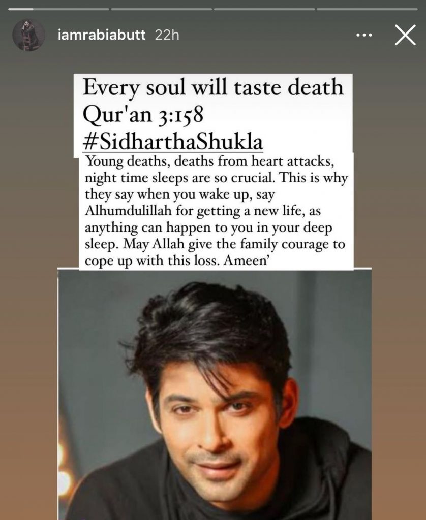 Pakistani celebs express grief over the untimely demise of Bollywood’s Sidharth Shukla