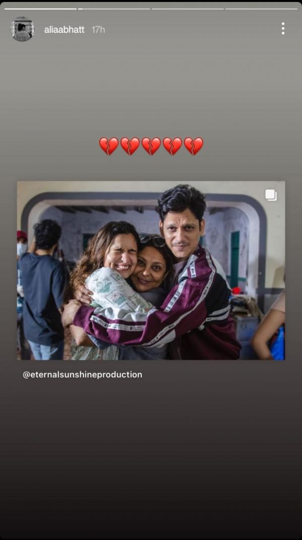 Shefali Shah shares BTS snaps with co-stars as she wraps up shoot for ‘Darlings’