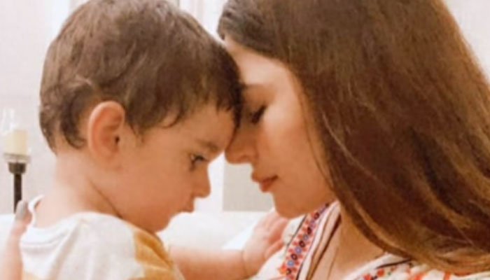 Naimal Khawar cuddles with her son Mustafa in latest loved-up photo