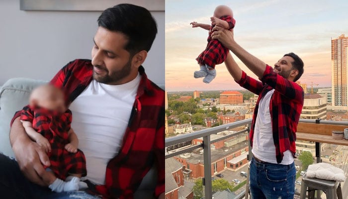 Zaid Ali and his son have the same style viral