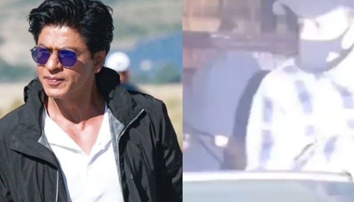 Shah Rukh Khan hides himself in hoodie as he walks out of Mumbai building