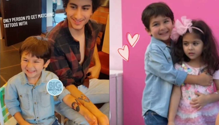 Taimur Ali Khan gets matching tattoo with big brother Ibrahim at Inaaya’s birthday bash
