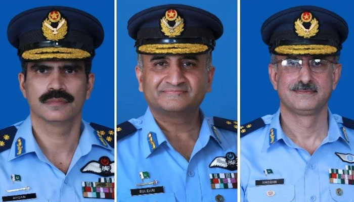 پاک فضائیہ کے تین ایئر آفیسرز کی ایئر وائس مارشل کے عہدوں پر ترقی