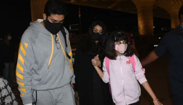 Aishwarya Rai, Abhishek Bachchan jet off to Paris with daughter Aaradhya