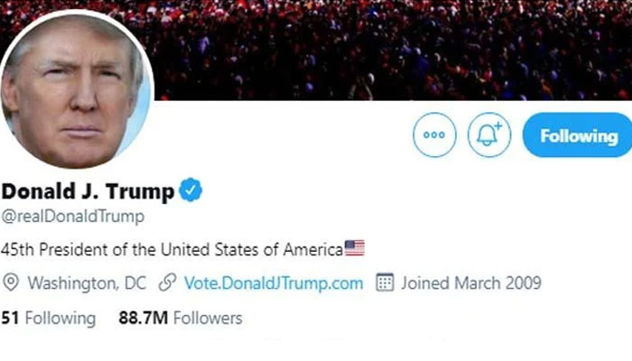 اکاؤنٹ بحال کروانے کیلئے ٹرمپ عدالت پہنچ گئے