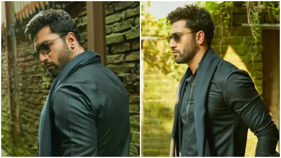 Vicky Kaushal looks dapper in black ensemble, gears up for ‘Sardar Udham’ release