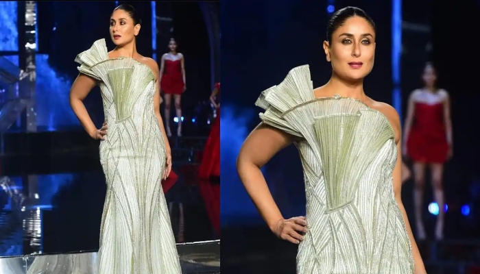 Kareena Kapoor rules the ramp in white shimmery gown at Lakme Fashion Week