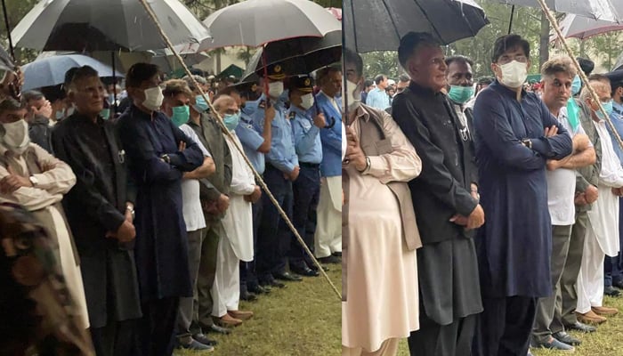 مراد علی شاہ کی ڈاکٹر قدیر کے جنازے میں شرکت، تصاویر وائرل