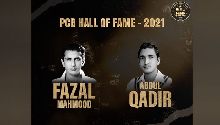 فضل محمود اور عبدالقادر PCB کے ہال آف فیم میں شامل