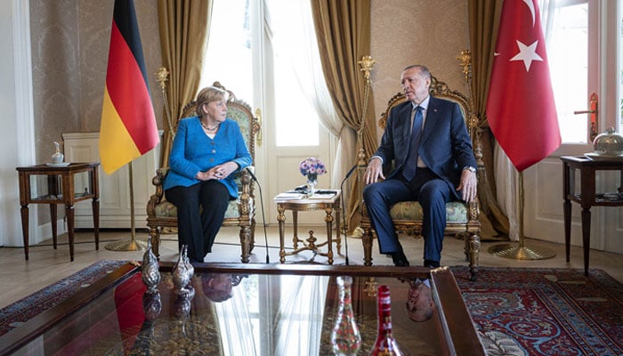 جرمن چانسلر کی ترک صدر سے ملاقات
