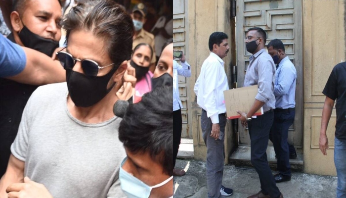 NCB team arrives at Shah Rukh Khan's house after he visits son Aryan in jail