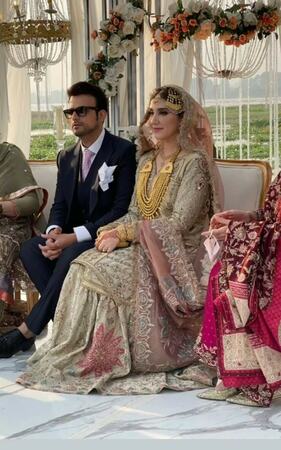 In Pictures: A glimpse into Usman Mukhtar  & Zunaira Inaam’s dreamy wedding