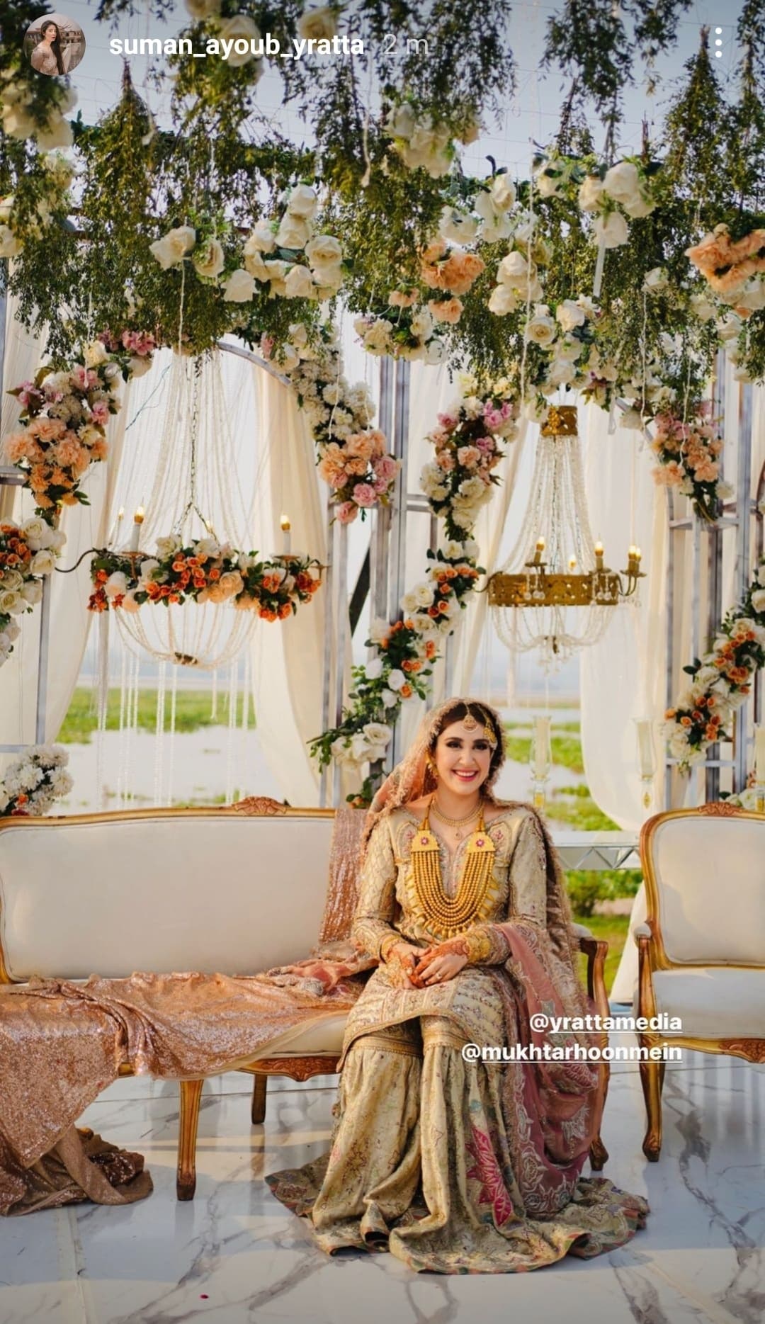 In Pictures: A glimpse into Usman Mukhtar  & Zunaira Inaam’s dreamy wedding