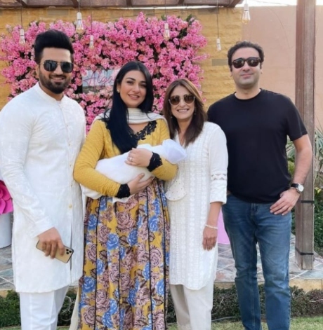 Sarah Khan, Falak Shabir host extravagant Aqiqah ceremony for daughter Alyana