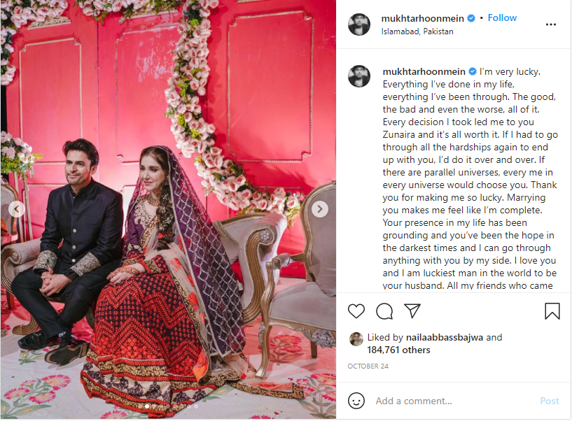 Zunaira Inam opens up about life after marrying Usman Mukhtar