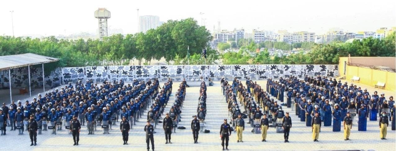 کراچی: سیکیورٹی ڈویژن کے 500 پولیس اہلکاروں پر مشتمل اینٹی رائٹ فورس تشکیل