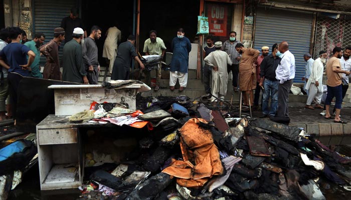 آتشزدگی سے متاثرہ مارکیٹ کے تاجروں کی وزیراعلیٰ سندھ سے معاونت کی گزارش