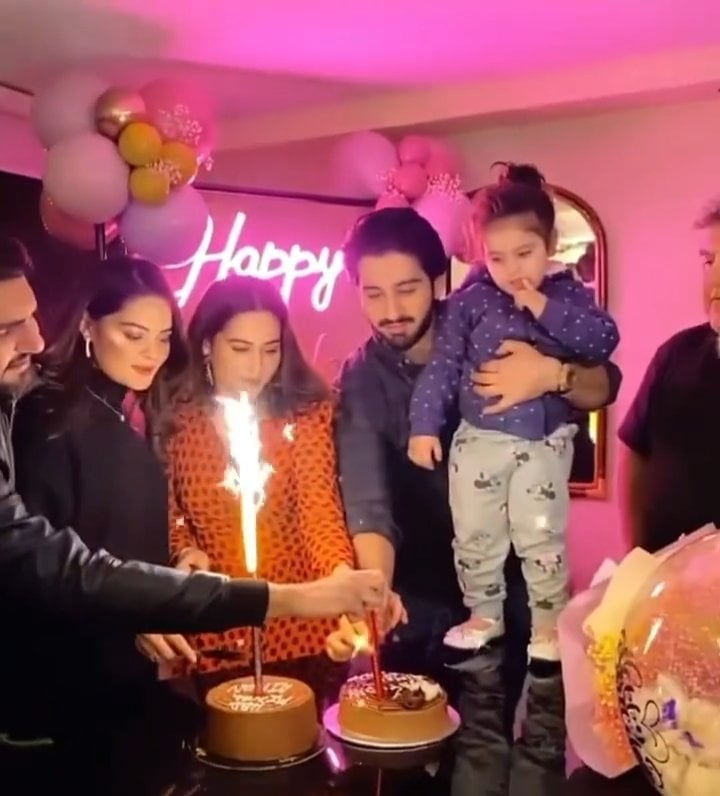 Inside Aiman and Minal Khan's midnight birthday surprise bash