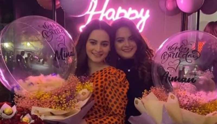 Inside Aiman and Minal Khan's midnight birthday surprise bash