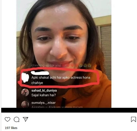 آپ کو اداکارہ ہونا چاہیئے، بے خبر صارف کا یمنیٰ زیدی کو مشورہ