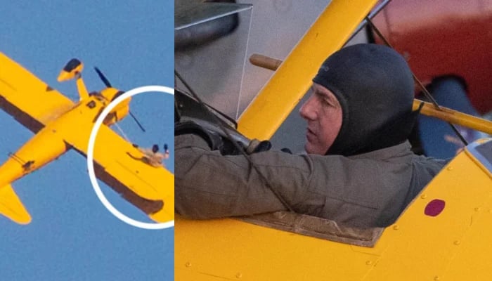 ٹام کروز کا جہاز پر خطرناک اسٹنٹ