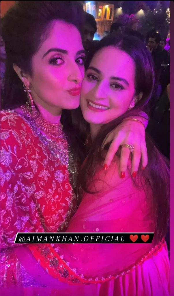 Aiman Khan, Muneeb Butt make fond memories at recent wedding 