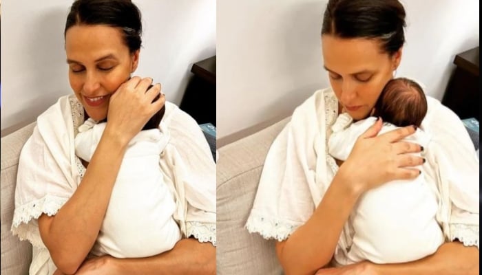 Neha Dhupia’s ‘loving note’ for her baby boy sends Internet into meltdown