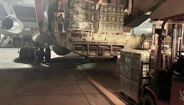 سعودی عرب کی جانب سے افغانستان کے لیے 65 ٹن سے زائد امدادی سامان