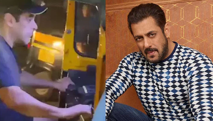 Video of Salman Khan driving a rickshaw came to light