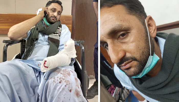 کراچی، ماڑی پور روڈ پر دستی بم پھٹنے سے پولیس اہلکار زخمی