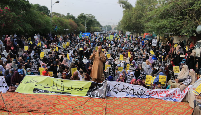 جماعت اسلامی کے دھرنے کا پانچواں دن