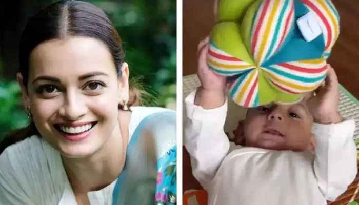 Dia Mirza showed the first glimpse of her son