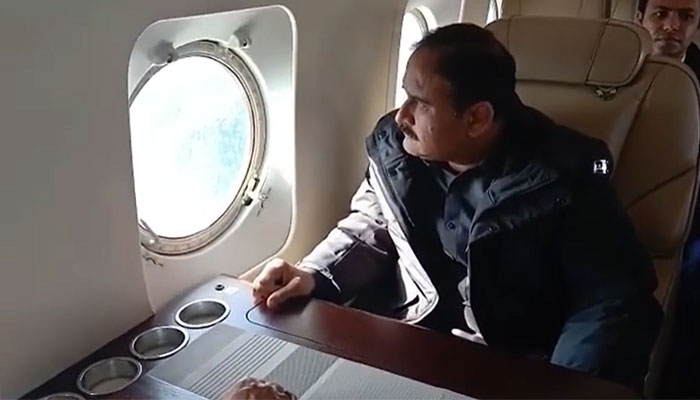 بزدار کا مری کے متاثرہ علاقے کا فضائی دورہ