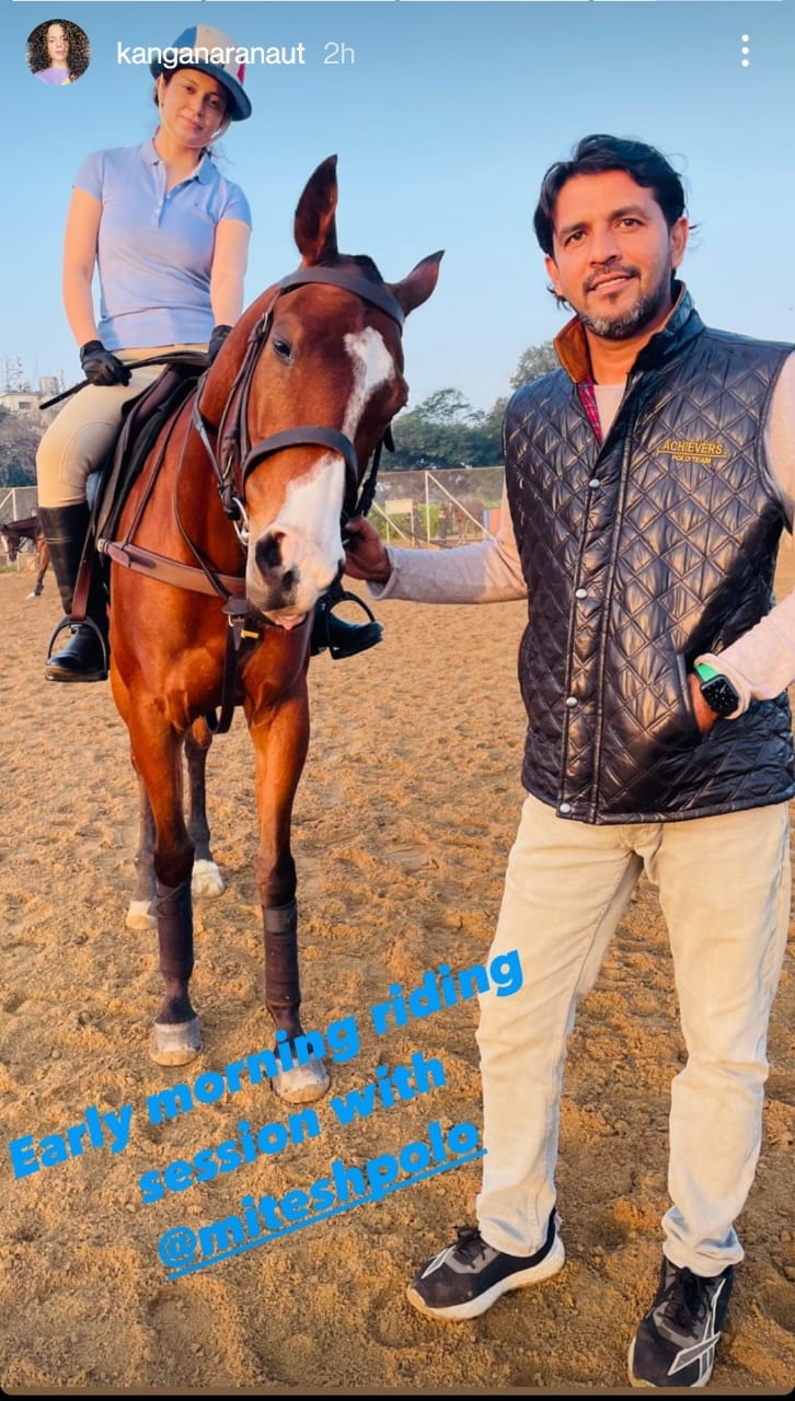 Kangana Ranaut indulges in early morning riding sessions: Pic