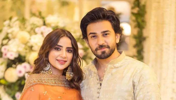 Saboor Aly, Ali Ansari flaunt their romance at a post-wedding dinner: See 